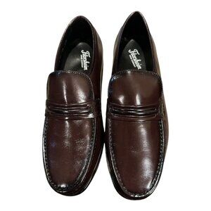 Florsheim Como Moc Toe Strap Loafer | 3E Extra Wide | Black Cherry | Size 10.5